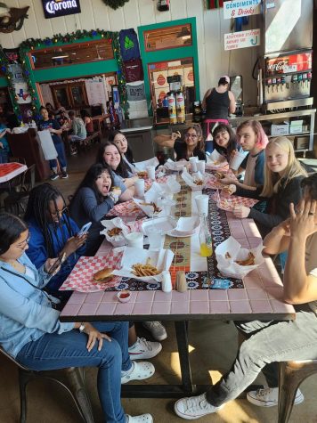 Students eating